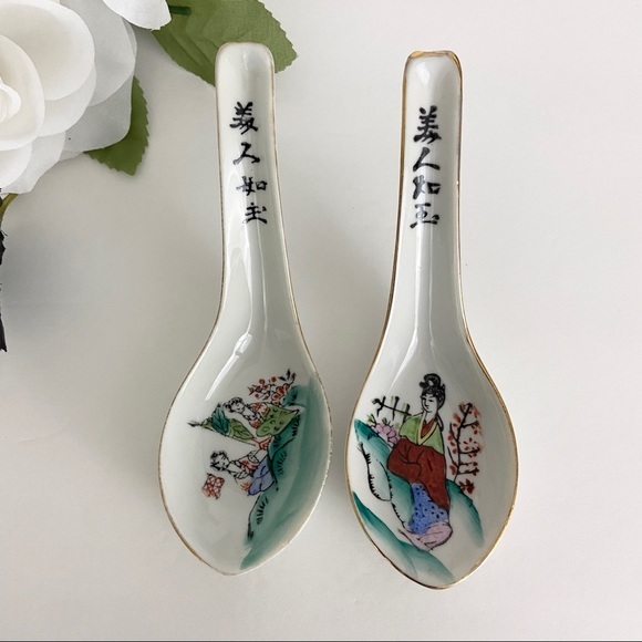 Vintage Kitchen Vintage Fs Louie Berkeley Chinese Soup Spoons
